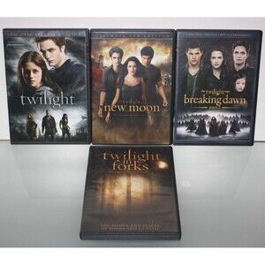 Lot of Four Twilight Series DVD's  Twilight New Moon Breaking Dawn In Forks VGUC